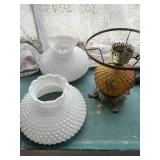Hobnail Lamp Shades & Lamp Base
