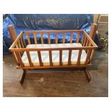 Wooden Doll Cradle