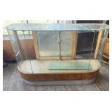 Vintage Rounded Glass Display Case (Crack In Top)
