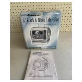 5" Black & White TV