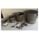 Vintage Buckets & Grinder