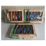 Vintage Xmas Mercury Glass Tree Ornaments