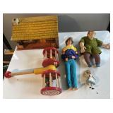 Louis Marx Tin Cabin - Vintage Toy & More