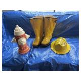 Vintage Fire Helmet & More