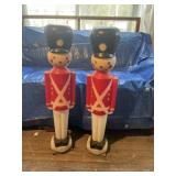 2- Blow Mold Toy Soldiers