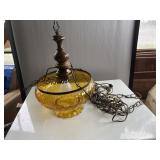 Amber Glass Chandelier