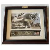 US Army Commemorative Stamp Plaque