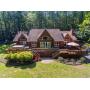 3-5 BR LOG HOME W/CARRIAGE HOUSE, HORSE BARN, CREEK & POND ON 16.61 ACRES             