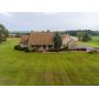 3 BR 2 STY W/ATTACHED 2 CAR GARAGE & POLE BARN ON 35 +/- ACRES 
