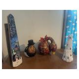 2 painted goardï¿½s, painted sleeve ironing board -