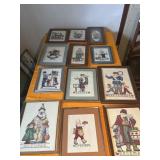 Embroidery pictures - 12-months of Santa and