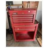 Metal popular mechanics stacked on toolbox