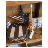 Various patriotic decorations