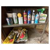 Paint supplies, insect killers
