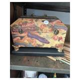 Small jewelry box and miscellaneous Dowel rods