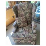 Wing back side chair