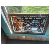 Stained glass mirror
