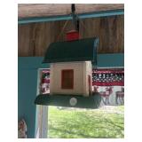 Plastic bird feeder