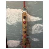 Sleigh bells, and star Santa hanger