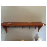 Wooden display shelf