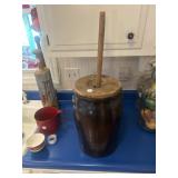 Crock Churn - wooden top & stick