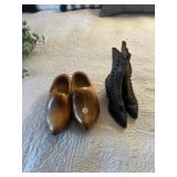 Wooden shoes, ladies, boots