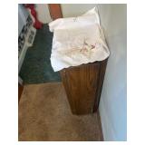 Small wooden cabinet and wall display cabinet