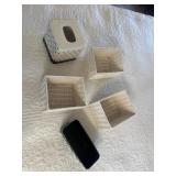 Wicker display baskets