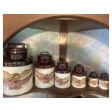 McCoy spirit of 76 four canister jars with lids