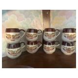 McCoy Spirit of 76 set of eight coffee cups
