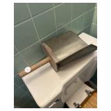 Wooden and metal scoop other scoops and metal