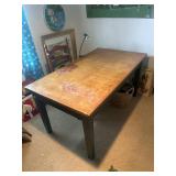 Wooden 1-drawer wooden table
