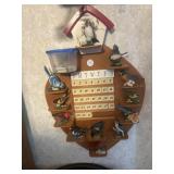 Bird decorative wall calendar display
