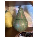 12 inch tall wooden pair with opening lid