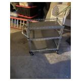 Rolling stainless steel cart