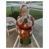 4 foot tall blow, mold Santa Claus