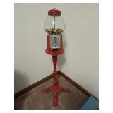 Bubblegum machine with metal stand