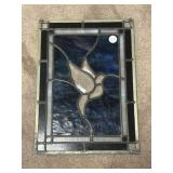 Stained glass, hummingbird sun catcher