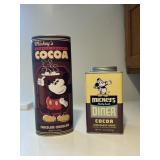 Mickey Mouse Cocoa Containers and Cookie Cutter