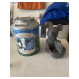 Mickey Planter & cow popcorn tin