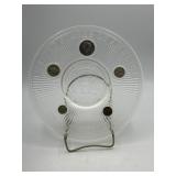 Presidential platter with laid coins