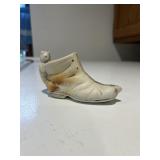 Miniature Boot Planter Cat and Mouse