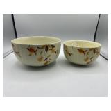 2 Hall Jewel Tea Mixing bowls