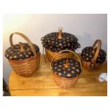 Set a four pumpkin, longaburger baskets  -