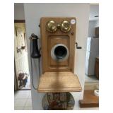 Early Wall Telephone with working bells inside