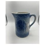 Blue and white salt, glazed milk, pitcher - Pear