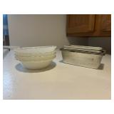 4 Pieces Anchor Hocking and Aluminum Baking Pans
