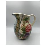 Porcelain floral Design pitcher - Dishwasher safe.