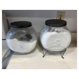 Sugar and Flour Jars
