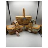 Three Longaberger baskets - homestead memories